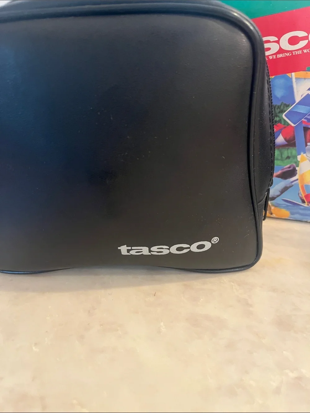 Tasco Black Binoculars with Carry Case - High-Contrast Optics